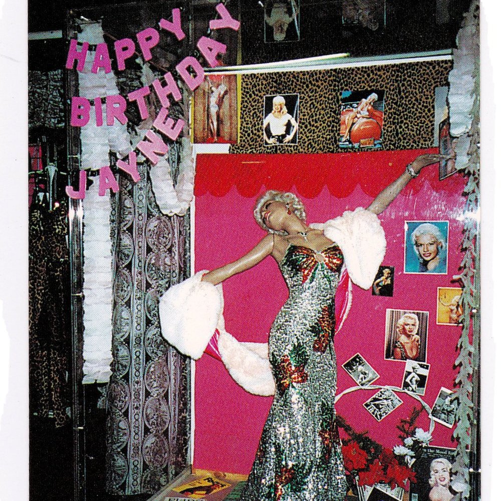 Jayne Mansfield Birthday card